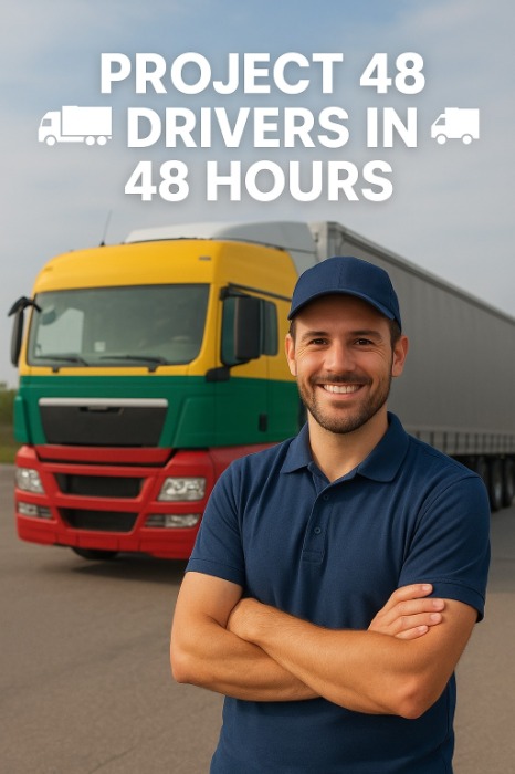 - truck drivers recruitment - fast truck driver hiring - Brazilian truck drivers - 48 drivers in 48 hours - international fleet staffing - urgent driver delivery - transportation workforce USA Canada Europe - skilled truck drivers for hire - international HR solutions - Brazilian Drivers Factory